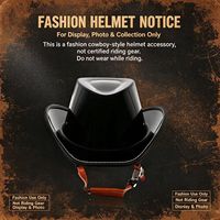 Casque de moto rétro style cowboy, demi-casque en ABS, motifs crâne, accents balles, design vintage ouvert pour motard