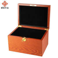 Boîte en bois personnalisée verrouillable en placage de frêne MDF, grande boîte cadeau sécurisée pour objets volumineux