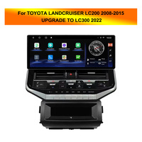 Système de navigation de voiture Android Krando 17 "pour TOYOTA LANDCRUISER LC200 2008-2015 mise à niveau vers LC300 2022 Audio Radio Head Unit GPS