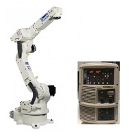 Robot de soudage OTC FD-V8 avec une charge utile de 8 kg, une répétabilité de 0,08 mm, une portée de 1437 mm, positionneur de soudage comme robot industriel