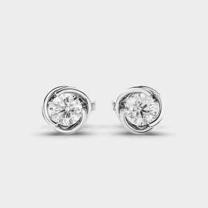 Boucles d'oreilles clous en diamant or premium exclusives pour femme, en argent sterling 925, bijoux fins de luxe brillants, design de créateur, mode mariage - Product Image 4