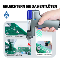 Station de soudage à aspiration réglable WEP 948D-I 110W haute performance, anti-électrostatique avec contrôle de température