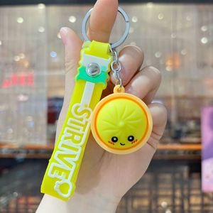 Porte-clés anti-stress souple en silicone, motif dumpling, impression typographique, jouet portable pour soulager l'anxiété - Product Image 5