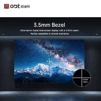 Mur vidéo intérieur LCD 55 pouces à cadre fin 3,5 mm, panneau d'affichage commercial à épissure 2x2 3x3 4x4 6x10, luminosité 500 cd/m², CMS intégré