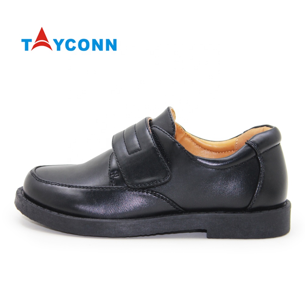 Индивидуальная детская повседневная одежда, Униформа, черная кожаная школьная обувь для мальчиков