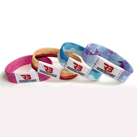 Bracelet élastique à transfert thermique, personnalisable avec logo, tissé, RFID NFC FM1108 213 215 216, bracelets de poignet