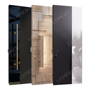 Porta d'Ingresso di Sicurezza Moderna in Alluminio Pressofuso <span class=keywords><strong>su</strong></span> <span class=keywords><strong>Misura</strong></span> di Alta Gamma con Serratura Intelligente, Porta Pivotante Antifurto - Product Image 4