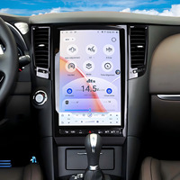 Navegación Android con pantalla vertical de 14.5 pulgadas y resolución 2.5K para Infiniti FX35 FX37 FX45 FX50 QX70 2007-2013, unidad principal con CarPlay y GPS.