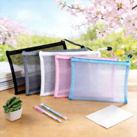 Ensemble de classeurs à fermeture éclair multicolores Ingenuity - Boîtes de rangement transparentes pour dossiers de bureau et scolaires A4/A5/A6 personnalisables