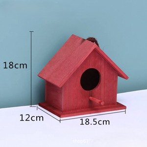 Casa Decorativa para Pájaros de Madera con Acabado Natural para Jardín, Patio, Refugio para Pájaros al Aire Libre, Decoración para el Hogar, Venta al por Mayor - Product Image 3