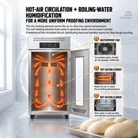 YOSLON Armoire de Fermentation Réfrigérée Automatique à 36 Plateaux pour Boulangerie