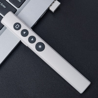 Harga Bagus 2.4G Pengisian Ulang Baterai AAA Presenter Nirkabel Penunjuk Laser Merah 1000M Penerima USB Bersertifikat CE Bodi Hitam Garansi 1 Tahun