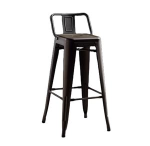 Banquetas Altas Iron Com Encosto High Green Bench Industrial <span class=keywords><strong>Vintage</strong></span> Iron High Stools with Low Backrest - Product Image 1