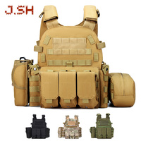 JSH 900D Forces spéciales gilet tactique grande capacité ordinateur intercalaire Airsoft gilet tactique à dégagement rapide gilet Softback