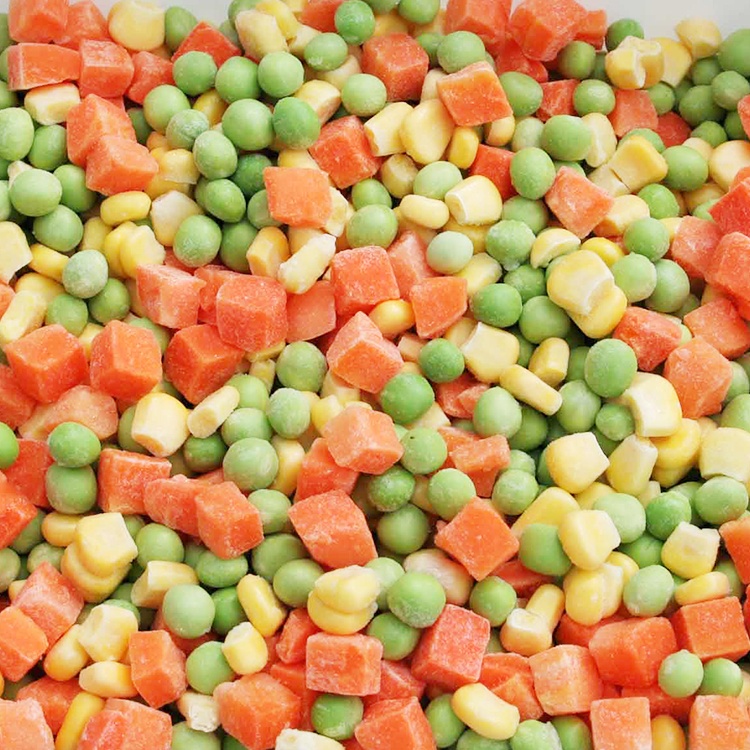 HACCP, китайские замороженные продукты, свежие овощи из моркови и сладкой кукурузы, совместимый с HACCP процесс замораживания