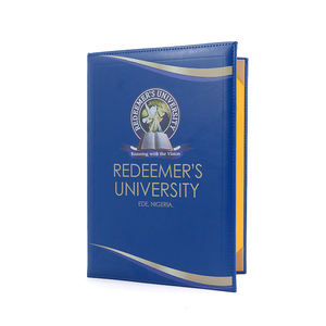 Carpeta Porta Diplomas de Graduación A4 con Estampado Colorido, Funda de Cuero PU para Certificado con Página Moiré - Product Image 4