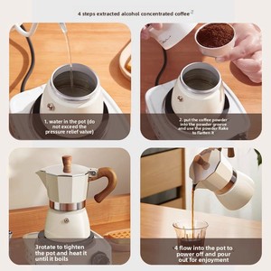 <span class=keywords><strong>Cafetera</strong></span> Moka <span class=keywords><strong>de</strong></span> Válvula Única, <span class=keywords><strong>Cafetera</strong></span> <span class=keywords><strong>Italiana</strong></span> para Espresso, <span class=keywords><strong>Cafetera</strong></span> Moka <span class=keywords><strong>de</strong></span> <span class=keywords><strong>Aluminio</strong></span> para el Hogar, Utensilios para Café - Product Image 6
