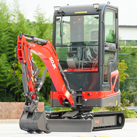 Mini-excavatrice à chenilles hydraulique 2 tonnes avec moteur Kubota, modèle 1 tonne, en promotion