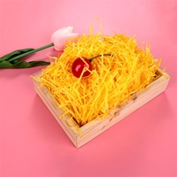 Papier de raphia déchiqueté super économique, enduit d'un côté, 10g, en vrac, pour remplissage de boîtes cadeaux, vente en gros, directement du fabricant de soie