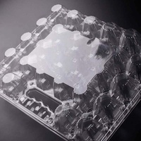 Barquette à œufs en plastique transparente à 2, 4, 6, 8, 9, 10, 12, 15, 18, 20, 24, 28, 30 alvéoles avec poignée, vente en gros directe usine pour poulets