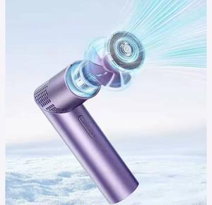 Ventilador Plegable con Pantalla Digital Inteligente, Ventilador de Mano con Forma de Lápiz Labial, Gran Volumen de Viento, Recargable por USB - Product Image 4