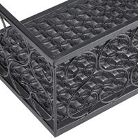 Jardinière en métal Oniya pour fenêtre, jardinière pour balustrade, jardinière pour balcon extérieur, porte-pot de fleurs, décoration de jardin