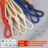 Cordon de serrage blanc 5 mm en gros pour usine, cordon de serrage pour sweat à capuche homme, cordon personnalisé avec logo pour vêtements à capuche