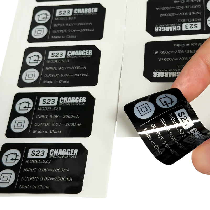 Black Vinyl Self-Adhesive Paper