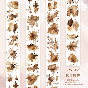 1 Rouleau washi tape <span class=keywords><strong>aquarelle</strong></span> traces série longue boucle manuel matériel <span class=keywords><strong>collage</strong></span> fond européen rétro DIY - Product Image 6