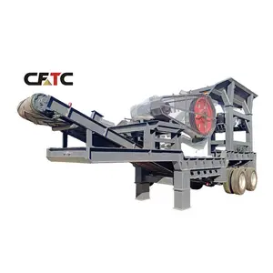 Tire type mobile diesel engine pe400x600 jaw crusher manufacturing of stone crusher plant