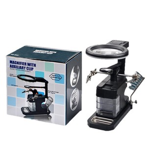 Clip-On Magnifier Te803 Metal With Led Light For Pcb Circuit Board Soldering Repair Mobile Phone Fixing Tool - Product Image 2