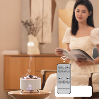 Mini diffuseur d'aromathérapie électrique portable pour la maison, simulant une cheminée, diffuseur d'ambiance coloré, huile essentielle, air aromatisé