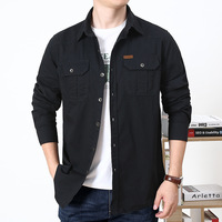 Chemise tactique en coton pour homme, chemise à manches longues pour uniforme sportif, randonnée, escalade, chasse, chemise décontractée pour l'extérieur