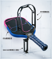 Raquette de pickleball Luzz Glider 2026 prête à être expédiée, revêtement 984-Aero, raquette en fibre de carbone avec un grand sweet spot semi-géré
