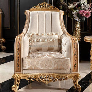 الملكي النمط الأوروبي أثاث غرفة المعيشة أريكة الكلاسيكية خشب متين منحوتة الفاخرة الكلاسيكية طقم أريكة - Product Image 3