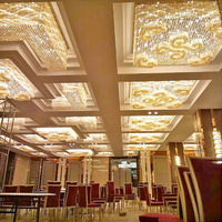 Lámpara de Araña de Cristal K9 de Lujo para Vestíbulo de Hotel, Decoración Moderna Personalizada