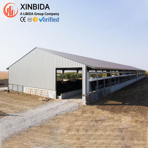 Kit di capannoni in acciaio a basso costo progettati dal produttore cinese per capannoni per bovini da latte utilizzati negli edifici agricoli - Product Image 2