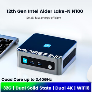 Morefine 13th Gen Intel <span class=keywords><strong>i5</strong></span> 1340P i7 1260P N100 M9 Pocket Mini PC DDR4 NVME Dual HDMI2.0 2,5G LAN PC Gamer Mini Computadora WiFi6 - Product Image 2