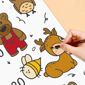 สติ๊กเกอร์ติดผนังวัดส่วนสูงเด็กแบบกำหนดเอง เป็นมิตรกับสิ่งแวดล้อม ลอกออกได้ ปลอดภัย วัดส่วนสูงได้อย่างแม่นยำ มีตัวอย่างฟรี - Product Image 1