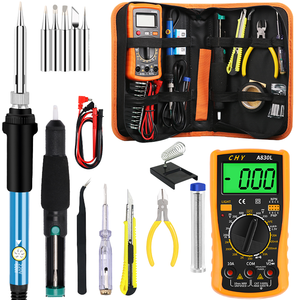 Kit de fer à souder OEM personnalisable 60W avec écran et ensemble de 20 outils multimètres pour la réparation de téléphones portables - Product Image 1