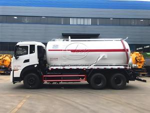Camión de Succión de Aguas Residuales Dongfeng 6x4 para Saneamiento Municipal, Vehículo Profesional de Succión para Dragado de Tanques Sépticos y Tuberías Urbanas - Product Image 3