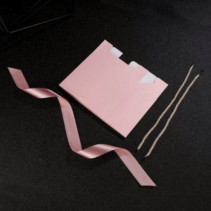 Custom Personalized Logo <b>Sliding</b> Jewelry Box Folding Paper Gift Bags with Rope Handles for Shopping - Product Image 4