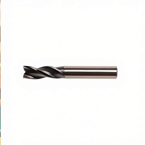 Ttake Standard Hss Co <b>Cutter</b> Ta1415 TiAln Coated 30 Degree Helix Short For Slots 3 Cutting <b>Edges</b> Weldon Shank - Product Image 2