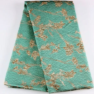 أحدث أقمشة الديباج الأفريقي من الدانتيل الذهبي عالي الجودة النيجيري فستان حفلات الديباج - Product Image 6