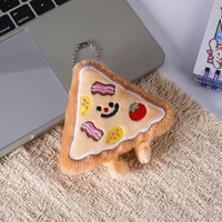 Petits cadeaux promotionnels, porte-clés en peluche mignons sur le thème de la nourriture, pendentifs, poupées, breloques de sac, accessoires élégants, 14 ans, coton PP