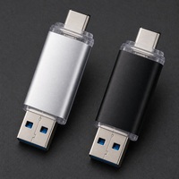 Clé USB A et Type C en métal pour téléphone, tablette, ordinateur portable, logo personnalisé