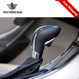 PQY Car Gear <b>Shift</b> <b>Knob</b> Leather Automatic Black Brown Ergonomic For Buick Models - Product Image 5