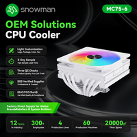Slim ITX 6 Heatpipe RGB CPU Cooler Copper Base for Small Business Reseller with CE FCC RoHS 4YRS Alibaba Gold Supplier Support