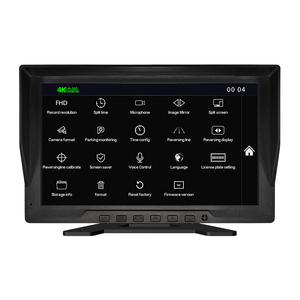 Chunqiong 10.1インチIPS LEDテレビ4画面タッチモニター金属ブラケットCarPlay RGB SDカード/CDプレーヤー接続 - Product Image 4
