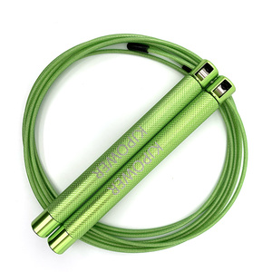 Cordes <span class=keywords><strong>à</strong></span> <span class=keywords><strong>sauter</strong></span> réglables <span class=keywords><strong>à</strong></span> vitesse rapide avec poignée en aluminium et logo personnalisé - Product Image 5